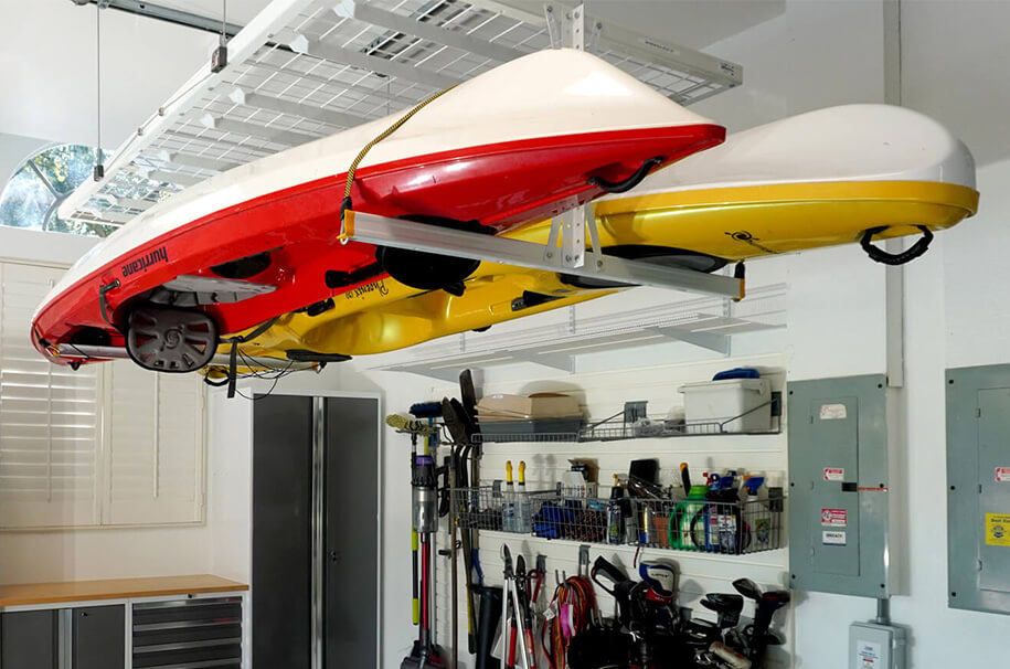 Ceiling‑Mounted Kayak Hoists